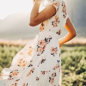 Free People All I Got floral maxi dress